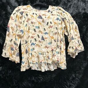 Dinosaur Blouse Brand: Ottod 'Ame / size 10 / F-104‎